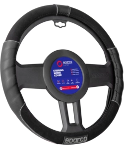 Coprivolante auto universale sparco grigio/nero antiscivolo - spc1108